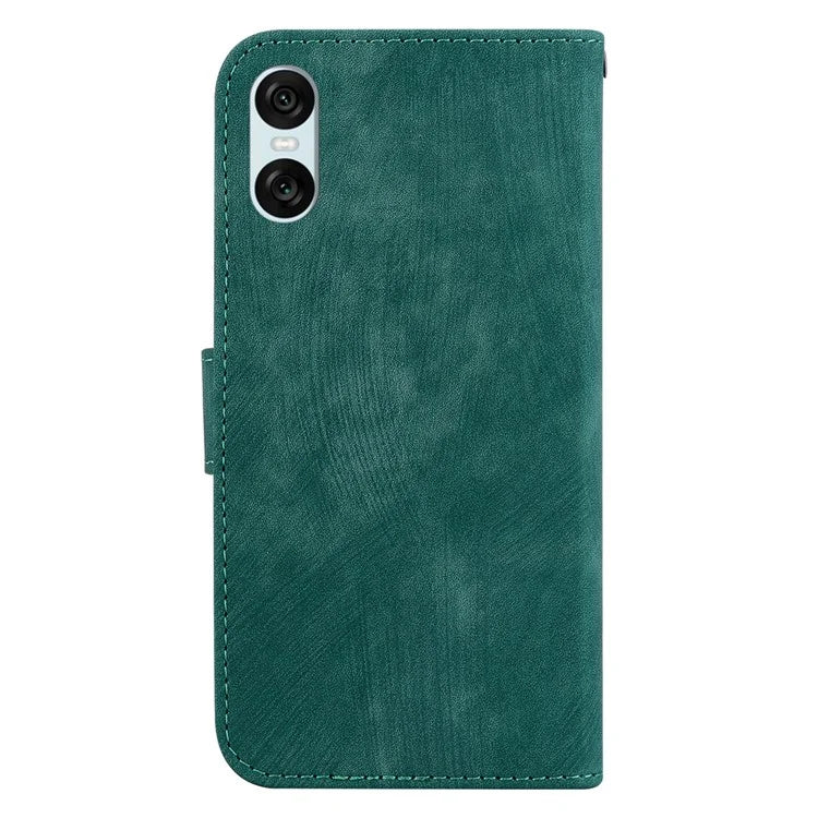 For Sony Xperia 10 VI Leather Case Phone Wallet Cover Cute Tiger Pattern