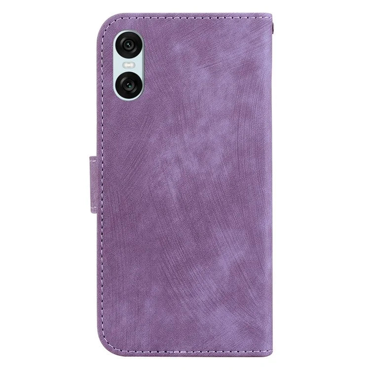 For Sony Xperia 10 VI Leather Case Phone Wallet Cover Cute Tiger Pattern