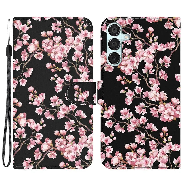 For Samsung Galaxy M15 5G / F15 5G Case Wallet Pattern Print Leather Phone Cover