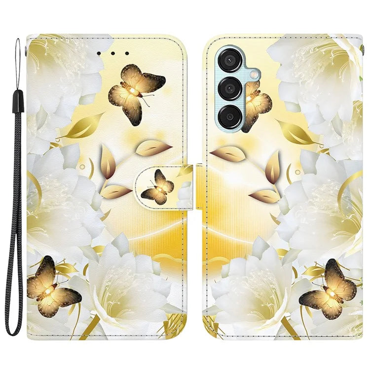For Samsung Galaxy M15 5G / F15 5G Case Wallet Pattern Print Leather Phone Cover