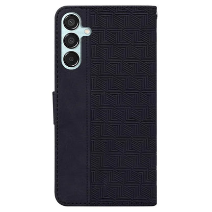 For Samsung Galaxy M15 5G / F15 5G Case PU Leather Geometry Flip Wallet Phone Cover