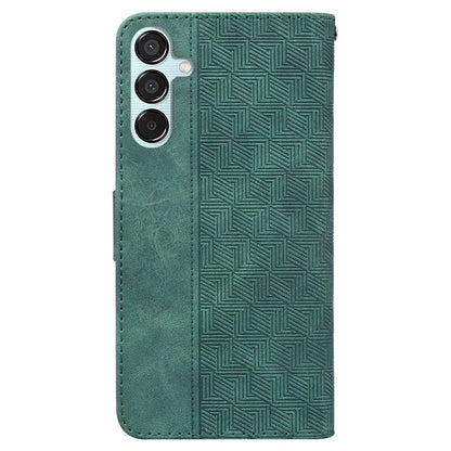 For Samsung Galaxy M15 5G / F15 5G Case PU Leather Geometry Flip Wallet Phone Cover