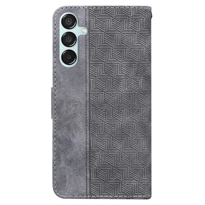 For Samsung Galaxy M15 5G / F15 5G Case PU Leather Geometry Flip Wallet Phone Cover