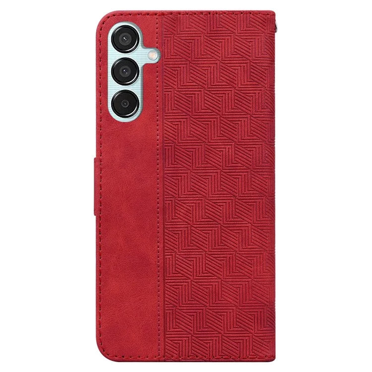 For Samsung Galaxy M15 5G / F15 5G Case PU Leather Geometry Flip Wallet Phone Cover