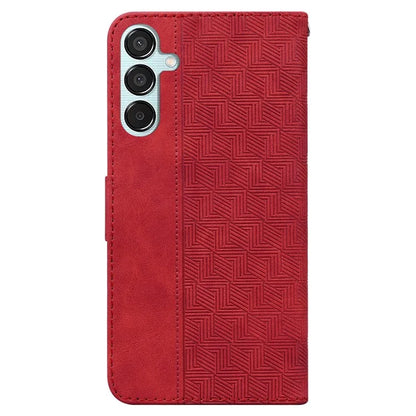 For Samsung Galaxy M15 5G / F15 5G Case PU Leather Geometry Flip Wallet Phone Cover