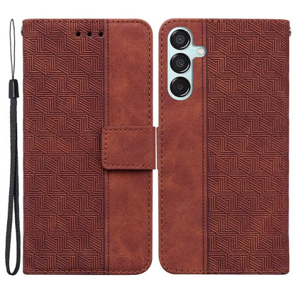For Samsung Galaxy M15 5G / F15 5G Case PU Leather Geometry Flip Wallet Phone Cover