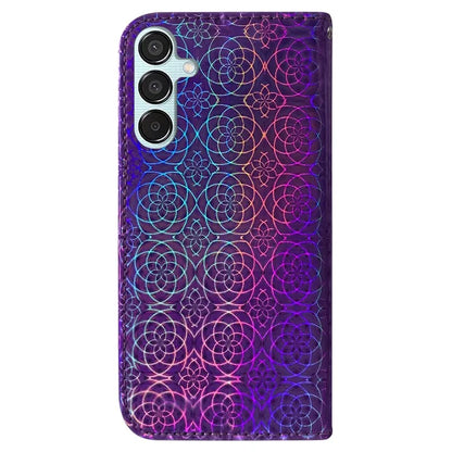For Samsung Galaxy M15 5G / F15 5G Leather Case Dazzling Flower Phone Cover