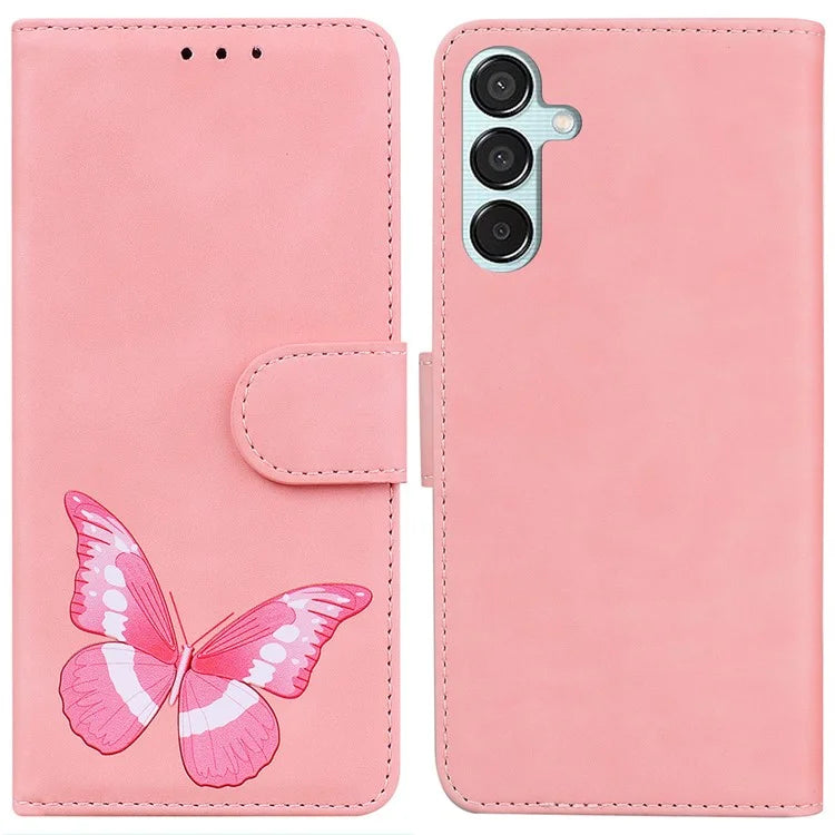 For Samsung Galaxy M15 5G / F15 5G Case Butterfly Wallet Pouch Leather Phone Cover