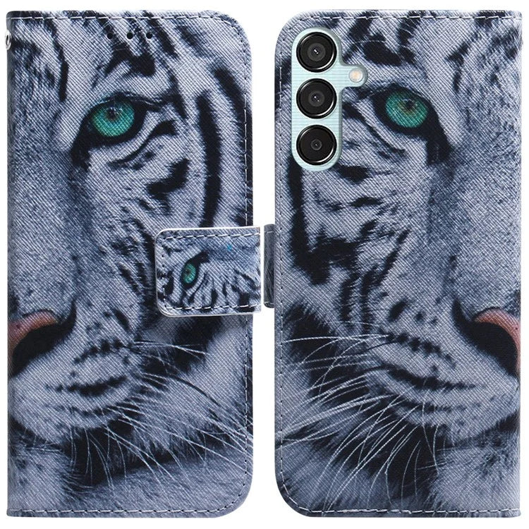 For Samsung Galaxy M15 5G / F15 5G Case Pattern Printing Phone Leather Cover