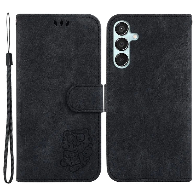 For Samsung Galaxy M15 5G / F15 5G Case Cute Tiger Pattern Flip Leather Phone Cover