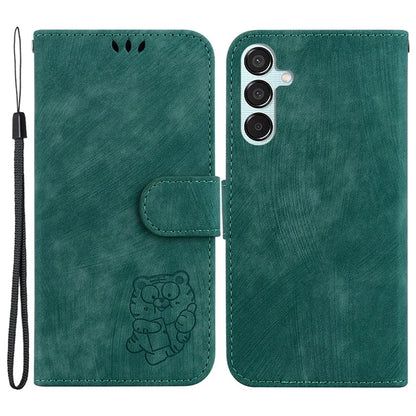 For Samsung Galaxy M15 5G / F15 5G Case Cute Tiger Pattern Flip Leather Phone Cover
