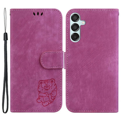 For Samsung Galaxy M15 5G / F15 5G Case Cute Tiger Pattern Flip Leather Phone Cover