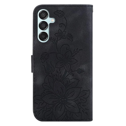 For Samsung Galaxy M15 5G / F15 5G Leather Case Flower Imprinted Phone Cover