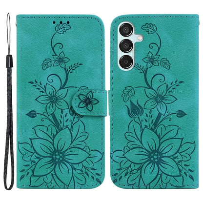 For Samsung Galaxy M15 5G / F15 5G Leather Case Flower Imprinted Phone Cover