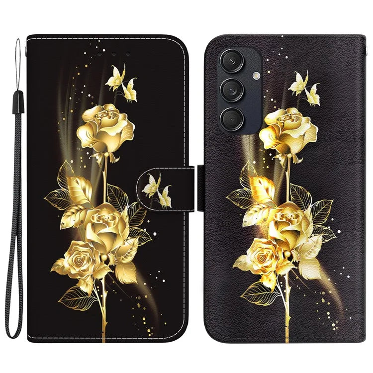 For Samsung Galaxy M55 5G / C55 5G / F55 5G Wallet Phone Case Pattern Print Leather Shockproof Cover