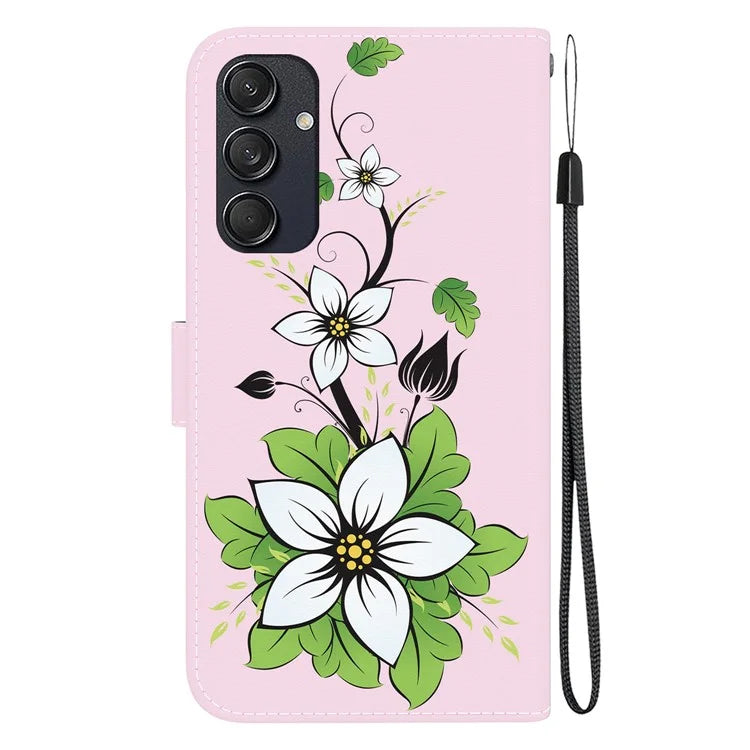 For Samsung Galaxy M55 5G / C55 5G / F55 5G Wallet Phone Case Pattern Print Leather Shockproof Cover
