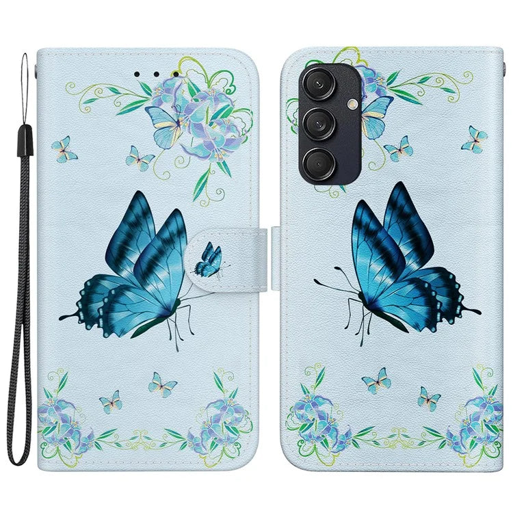 For Samsung Galaxy M55 5G / C55 5G / F55 5G Wallet Phone Case Pattern Print Leather Shockproof Cover