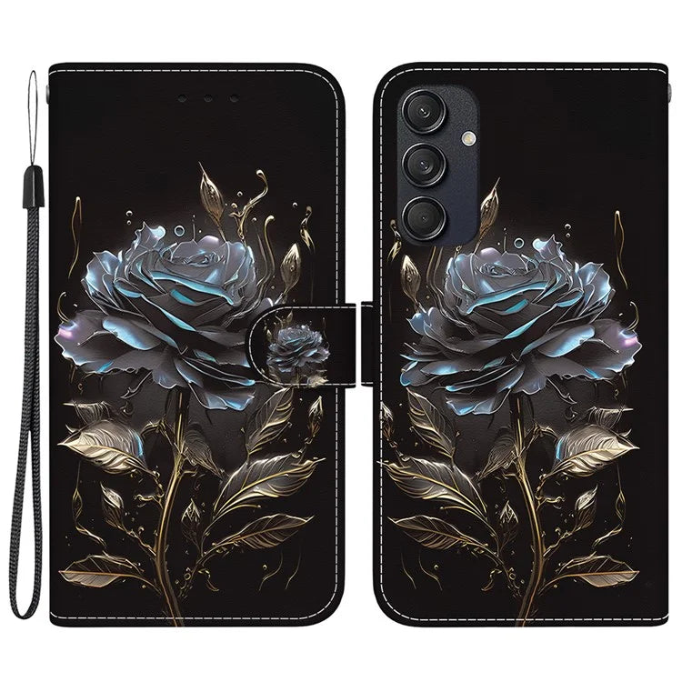 For Samsung Galaxy M55 5G / C55 5G / F55 5G Wallet Phone Case Pattern Print Leather Shockproof Cover