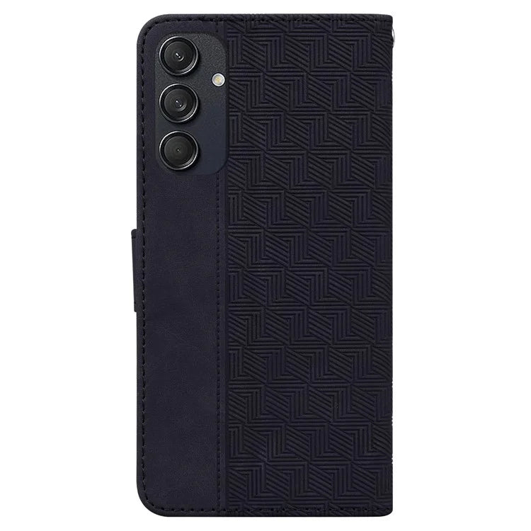 For Samsung Galaxy M55 5G / C55 5G / F55 5G Case Imprinted Geometry PU Leather Protective Cover