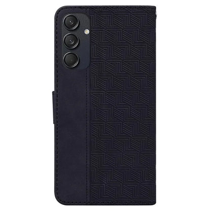 For Samsung Galaxy M55 5G / C55 5G / F55 5G Case Imprinted Geometry PU Leather Protective Cover