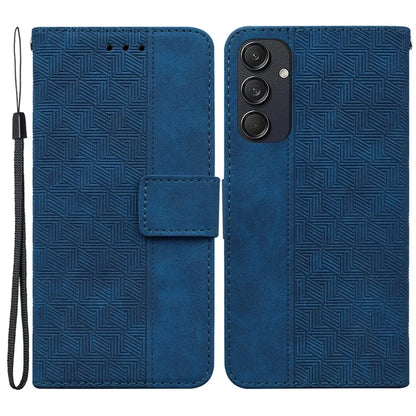 For Samsung Galaxy M55 5G / C55 5G / F55 5G Case Imprinted Geometry PU Leather Protective Cover