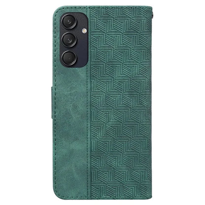 For Samsung Galaxy M55 5G / C55 5G / F55 5G Case Imprinted Geometry PU Leather Protective Cover