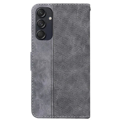 For Samsung Galaxy M55 5G / C55 5G / F55 5G Case Imprinted Geometry PU Leather Protective Cover