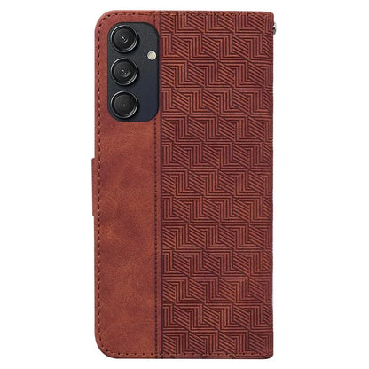 For Samsung Galaxy M55 5G / C55 5G / F55 5G Case Imprinted Geometry PU Leather Protective Cover