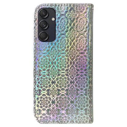For Samsung Galaxy M55 5G / C55 5G / F55 5G Case Dazzling Flower Magnetic Clasp Leather Cover