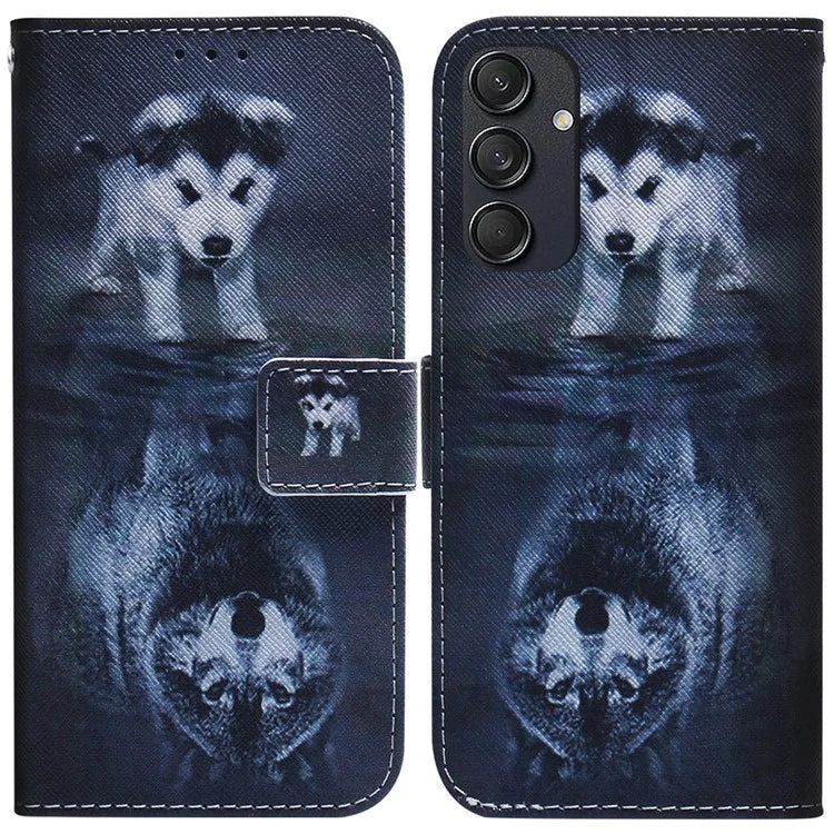 For Samsung Galaxy M55 5G / C55 5G / F55 5G Case PU Leather Pattern Print Wallet Phone Cover