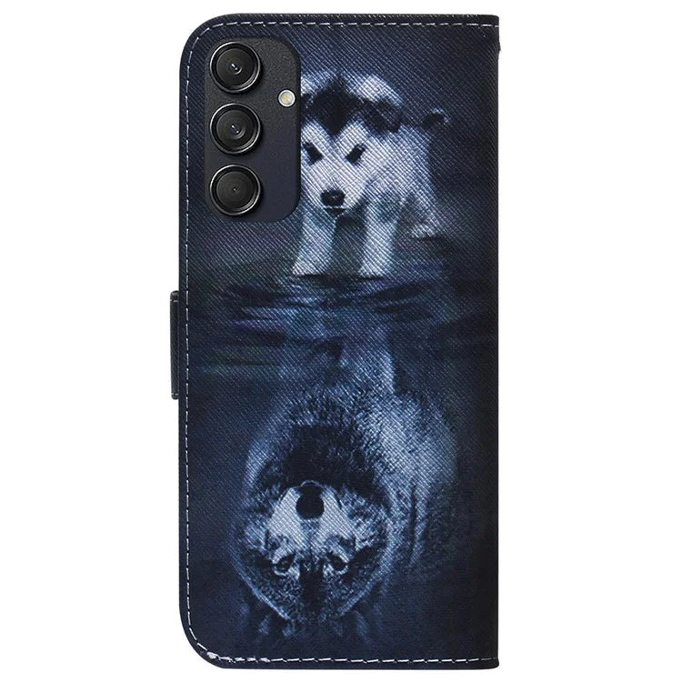 For Samsung Galaxy M55 5G / C55 5G / F55 5G Case PU Leather Pattern Print Wallet Phone Cover