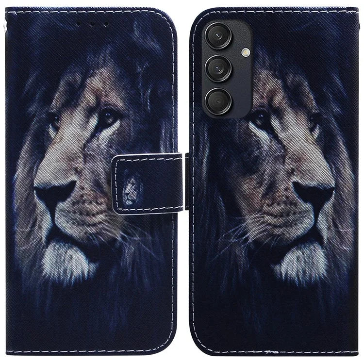 For Samsung Galaxy M55 5G / C55 5G / F55 5G Case PU Leather Pattern Print Wallet Phone Cover