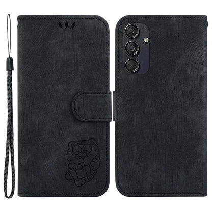 For Samsung Galaxy M55 5G / C55 5G / F55 5G Case Wallet Little Tiger Imprinted Leather Phone Cover