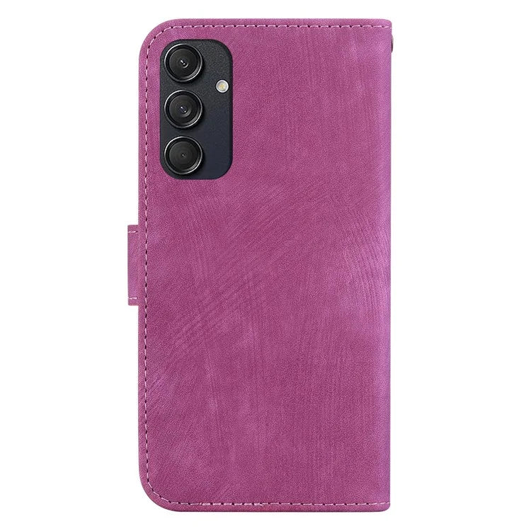 For Samsung Galaxy M55 5G / C55 5G / F55 5G Case Wallet Little Tiger Imprinted Leather Phone Cover