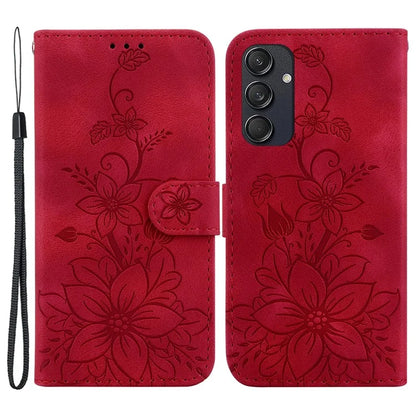 For Samsung Galaxy M55 5G / C55 5G / F55 5G Case with Hand Strap PU Leather Flower Phone Cover