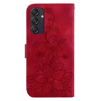 For Samsung Galaxy M55 5G / C55 5G / F55 5G Case with Hand Strap PU Leather Flower Phone Cover