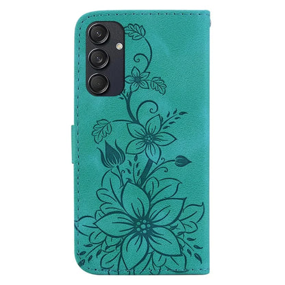For Samsung Galaxy M55 5G / C55 5G / F55 5G Case with Hand Strap PU Leather Flower Phone Cover