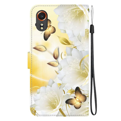 For Samsung Galaxy Xcover7 Case PU Leather Pattern Stand Function Flip Phone Cover