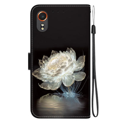For Samsung Galaxy Xcover7 Case PU Leather Pattern Stand Function Flip Phone Cover