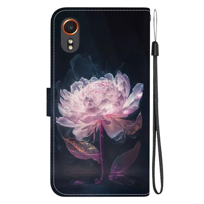 For Samsung Galaxy Xcover7 Case PU Leather Pattern Stand Function Flip Phone Cover