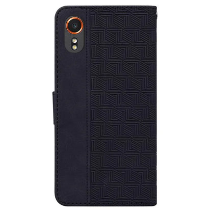 For Samsung Galaxy Xcover7 Case Wallet Stand Leather Geometry Phone Cover