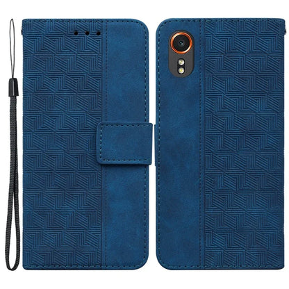 For Samsung Galaxy Xcover7 Case Wallet Stand Leather Geometry Phone Cover