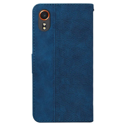 For Samsung Galaxy Xcover7 Case Wallet Stand Leather Geometry Phone Cover