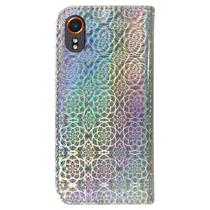 For Samsung Galaxy Xcover7 Case Dazzling Flower Leather Phone Cover