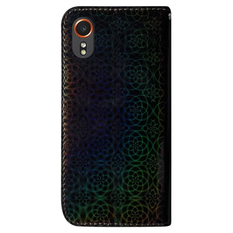 For Samsung Galaxy Xcover7 Case Dazzling Flower Leather Phone Cover