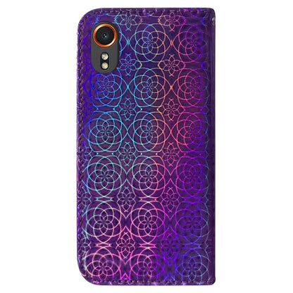 For Samsung Galaxy Xcover7 Case Dazzling Flower Leather Phone Cover