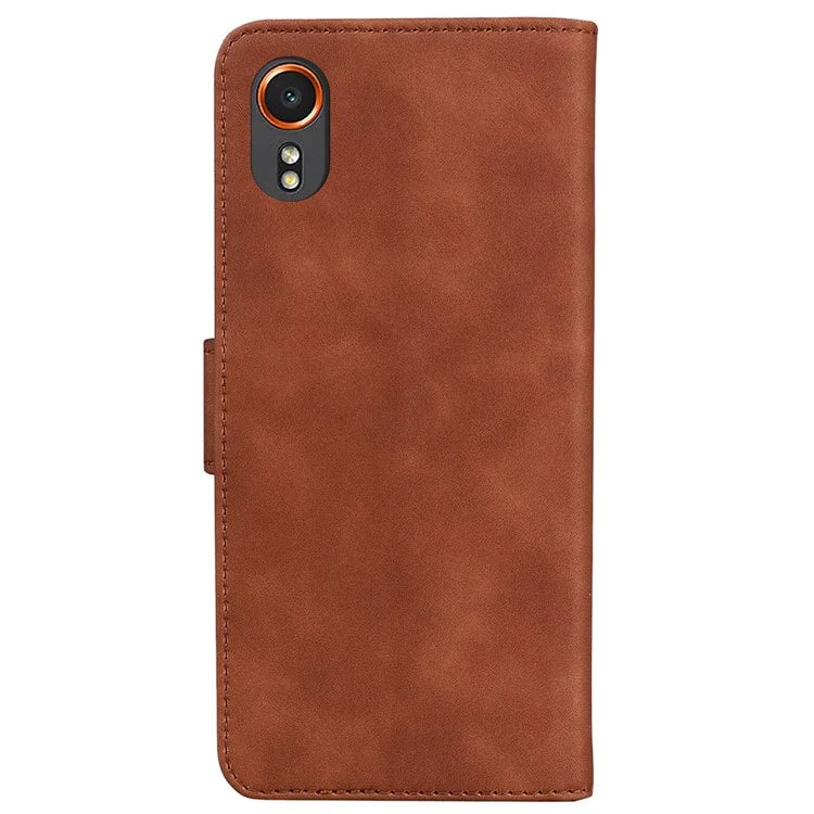 For Samsung Galaxy Xcover7 Case Butterfly Printed Magnetic Shockproof Leather Phone Cover
