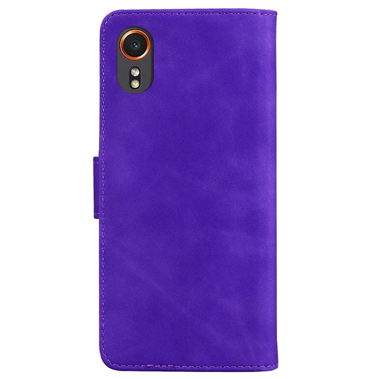 For Samsung Galaxy Xcover7 Case Butterfly Printed Magnetic Shockproof Leather Phone Cover