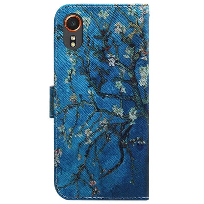 For Samsung Galaxy Xcover7 Case PU Leather Pattern Magnetic Clasp Stand Function Phone Cover