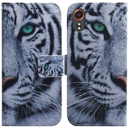 For Samsung Galaxy Xcover7 Case PU Leather Pattern Magnetic Clasp Stand Function Phone Cover